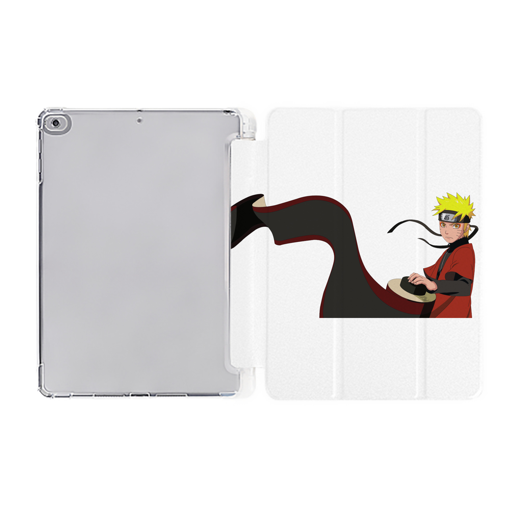 （画像用） NARUTO -ナルト- うずまき ナルト Uzumaki Naruto IPad ケース ペン収納付き 三つ折りスタンド PUレザー×シリコン 対応機種9.5/10.5/10.9インチ